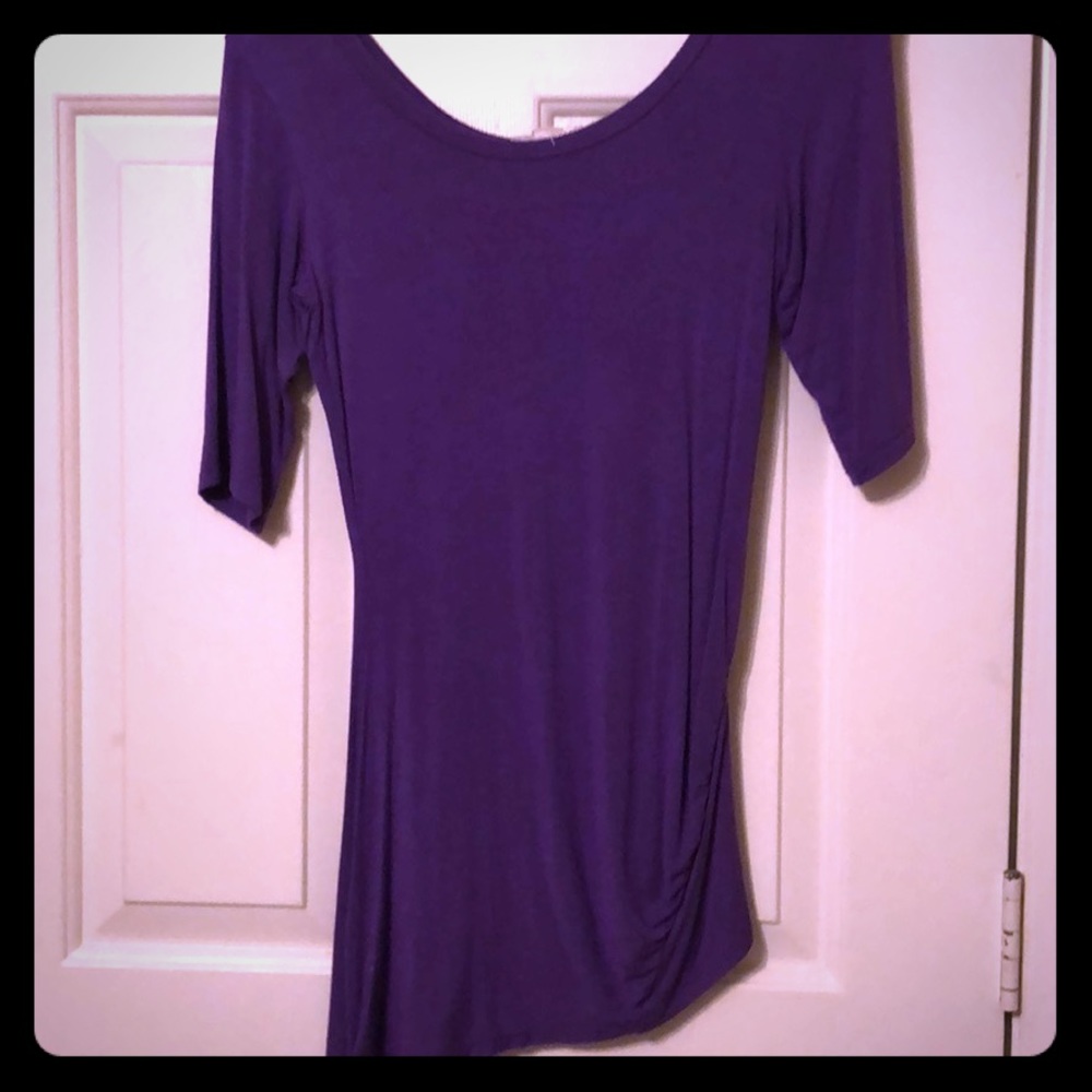 Angled hem tunic